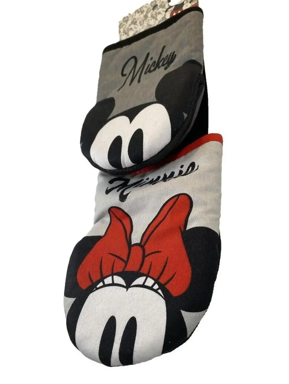 Mikey And Minnie Mouse Oven Gloves New